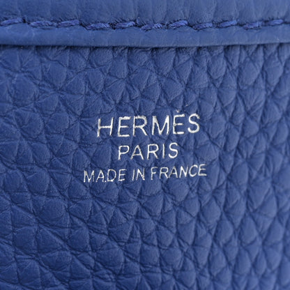 Hermes Taurillon Clemence Evelyne III PM Bleu Royal 6 of 11