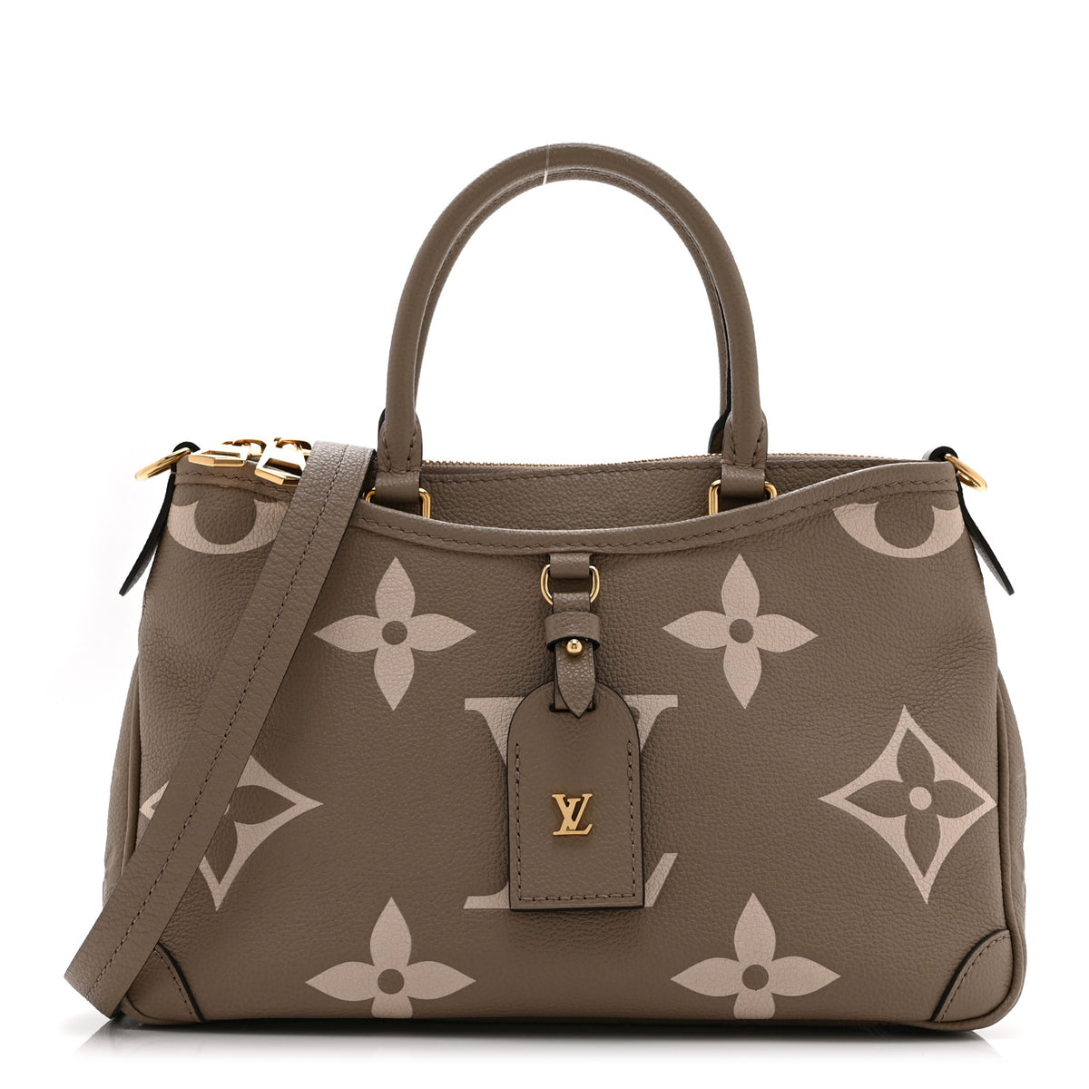 Louis Vuitton Empreinte Monogram Giant Trianon PM Tourterelle Creme 1 of 9