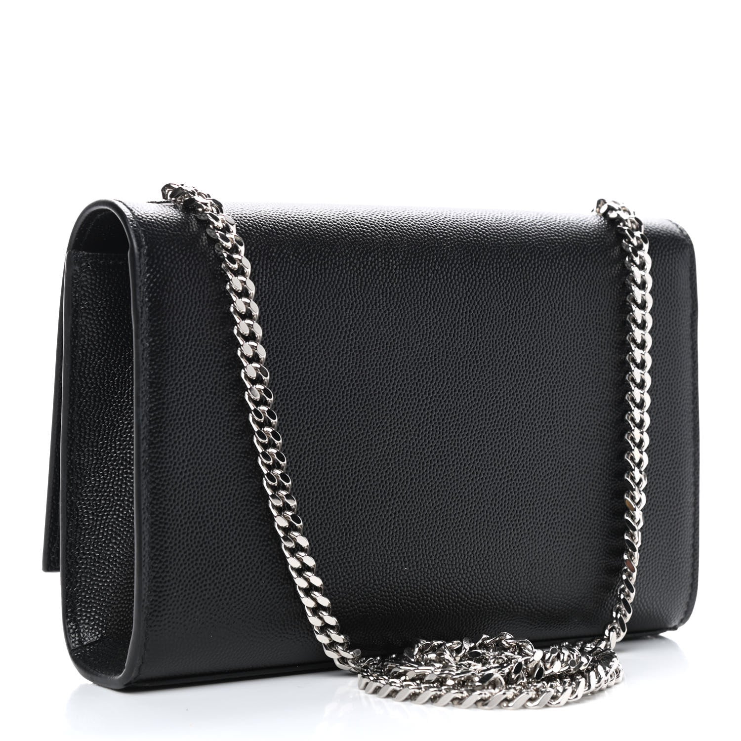 Saint Laurent Grain De Poudre Small Monogram Kate Satchel Black 2 of 7