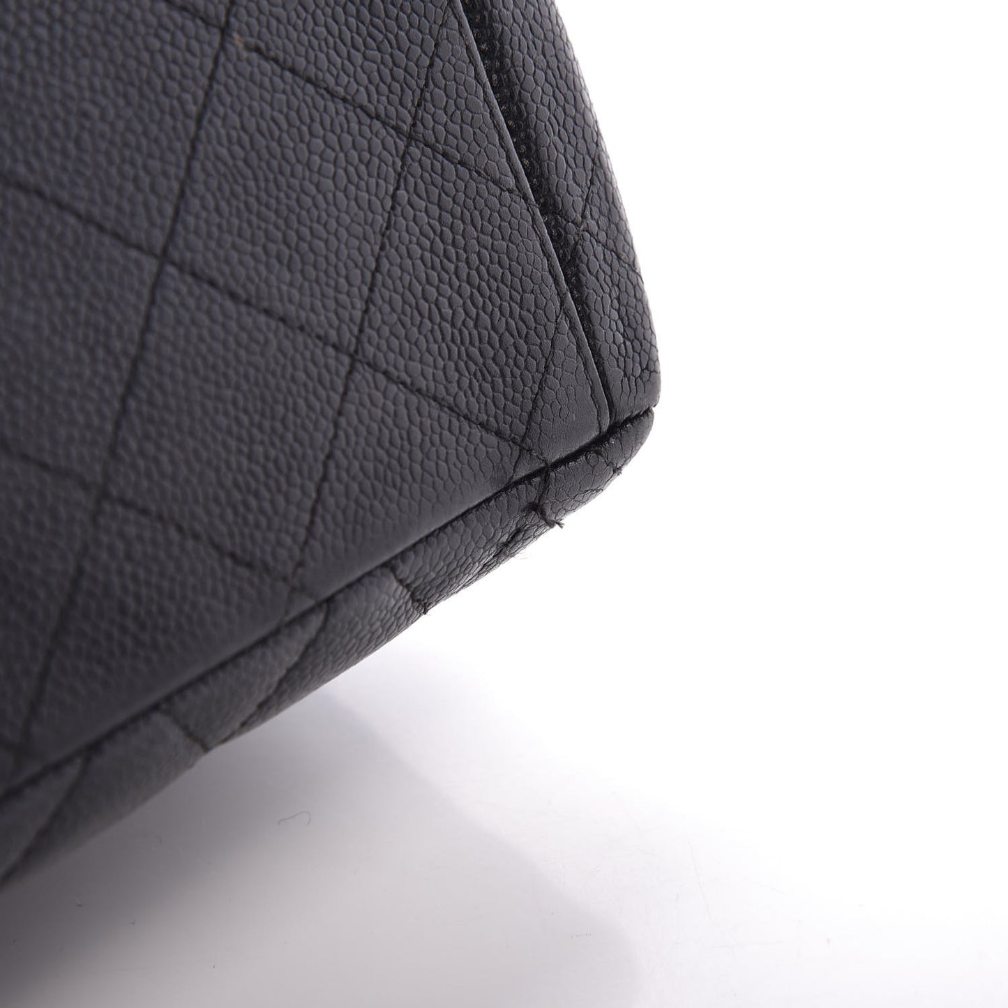 Caviar Quilted Maxi Double Flap Black