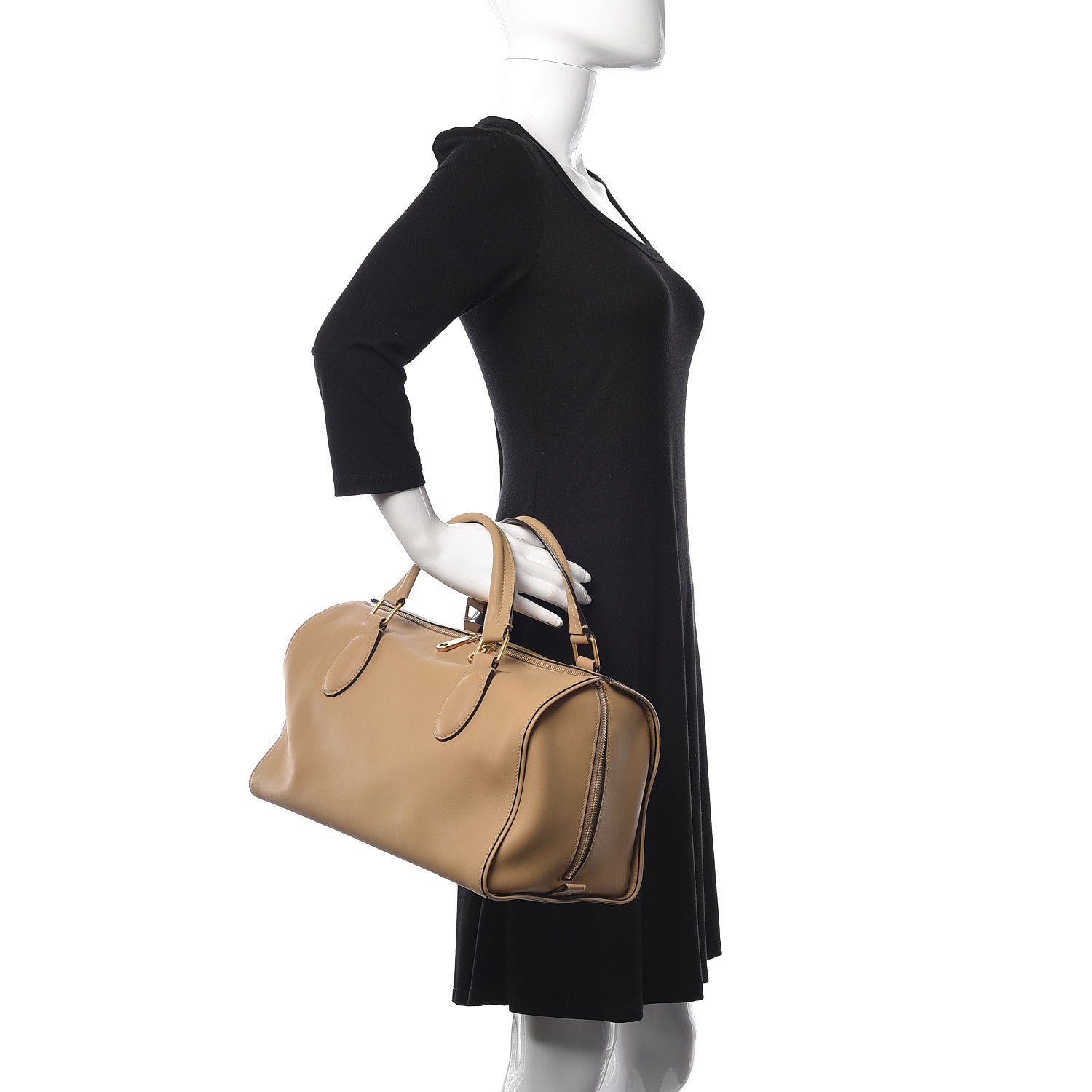 Chloe Calfskin Aurore Duffel Bag Taupe 2 of 9