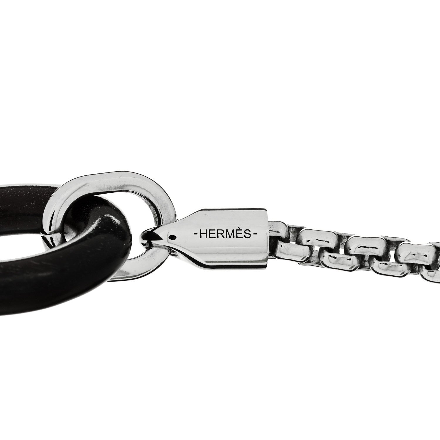 Hermes Palladium Swift Buffalo Horn Meli-Melo Bracelet 3 of 5