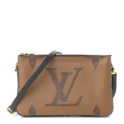 Louis Vuitton Reverse Monogram Giant Double Zip Pochette 1 of 7