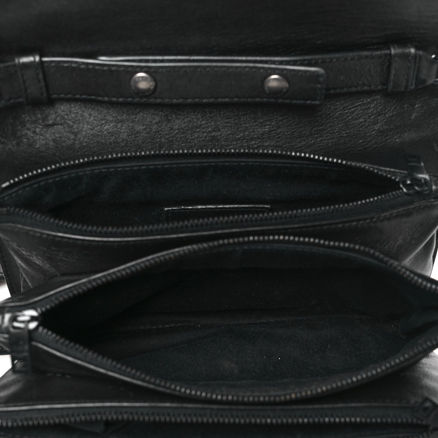 Saint Laurent Lambskin Diamond Quilted Monogram Angie Chain Bag Black 5 of 12