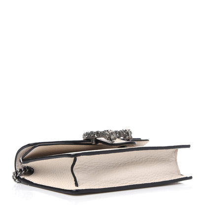 Gucci Dollar Calfskin Crystal Super Mini Dionysus Shoulder Bag Mystic White Black Diamond 4 of 11