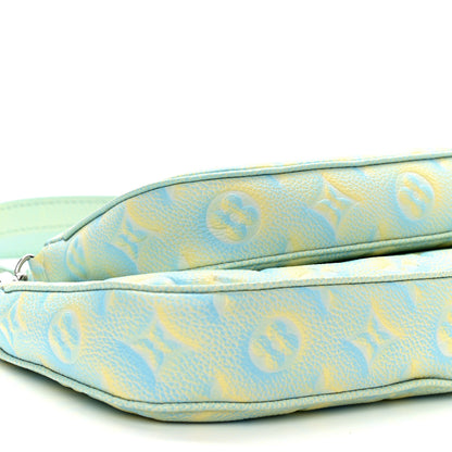 Louis Vuitton Empreinte Monogram Summer Stardust Multi Pochette Accessories Water Green 9 of 10