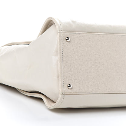 Chanel Glazed Calfskin Medium Deauville Tote Ivory 8 of 10