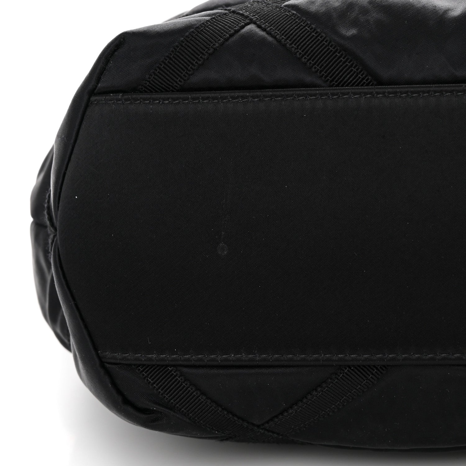 Chanel Nylon Grosgrain Quilted Lifestyle Shopping Tote Black 12 of 13