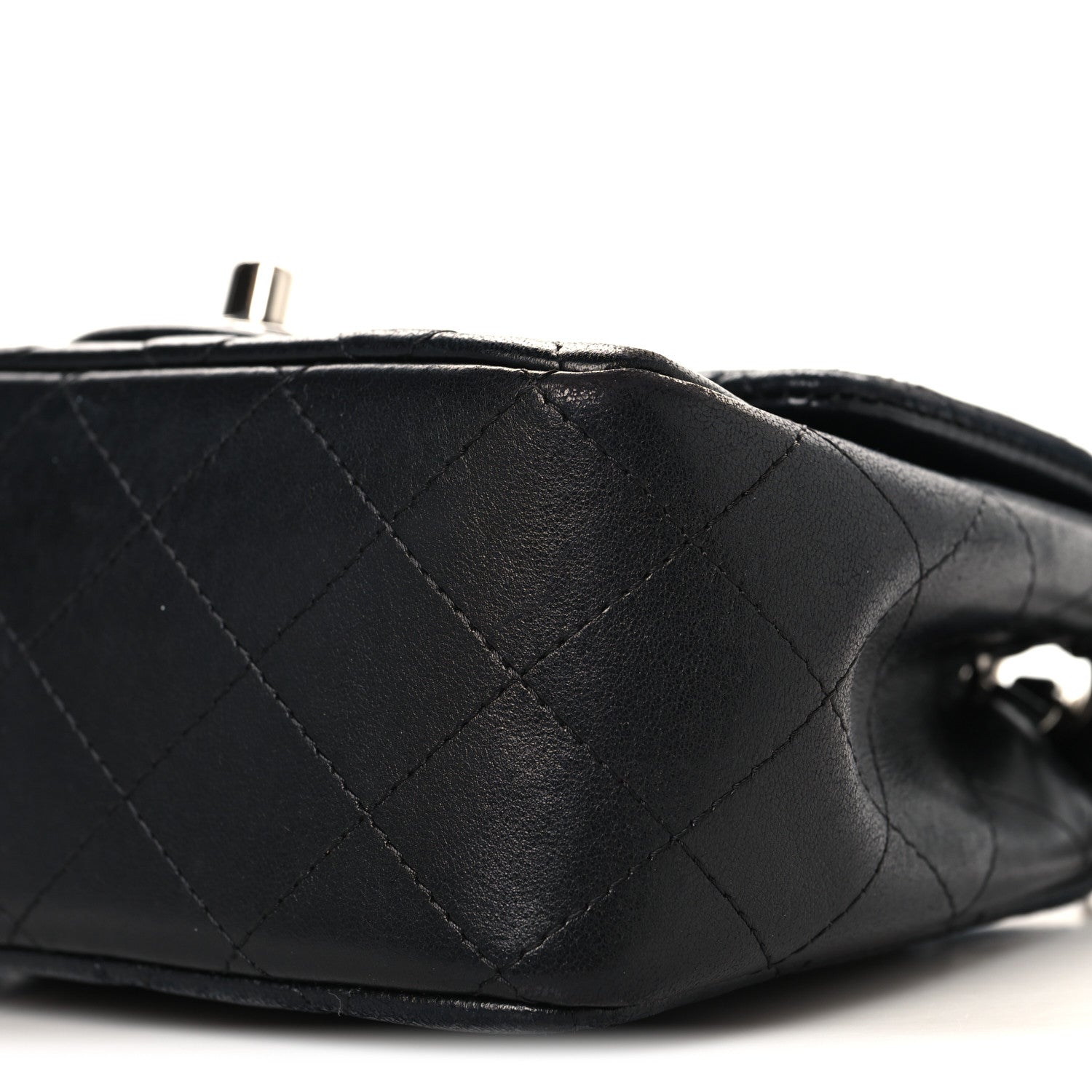 Chanel Lambskin Quilted Mini Square Flap Black 10 of 11