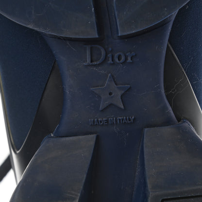 Christian Dior Neoprene Rubber Womens D-Connect Sneakers Black Blue 6 of 8