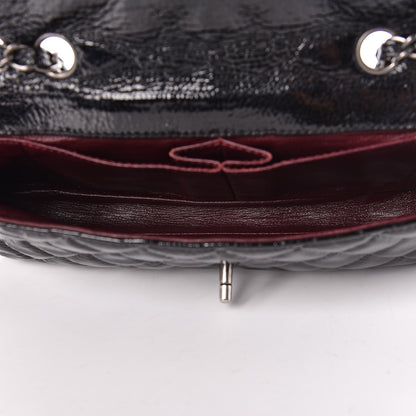 Chanel Distressed Patent Quilted East West Flap Black 5 of 12