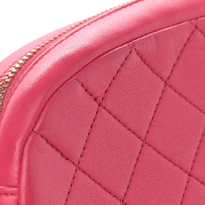 Chanel Lambskin Quilted Coco Midnight Camera Case Pink 10 of 13