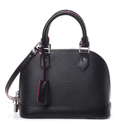 Louis Vuitton Epi Alma BB Black Hot Pink 1 of 10