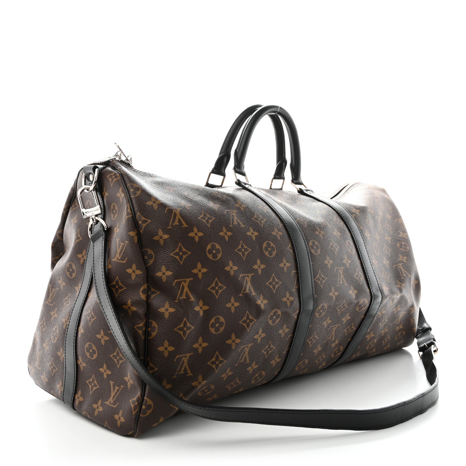 Louis Vuitton Monogram Macassar Keepall Bandouliere 55 2 of 9