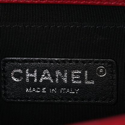 Chanel Patent Calfskin Quilted Small Plexiglass Boy Flap Red 6 of 10