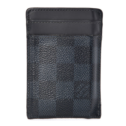 Louis Vuitton Damier Cobalt Pince Card Holder Bill Clip 1 of 7