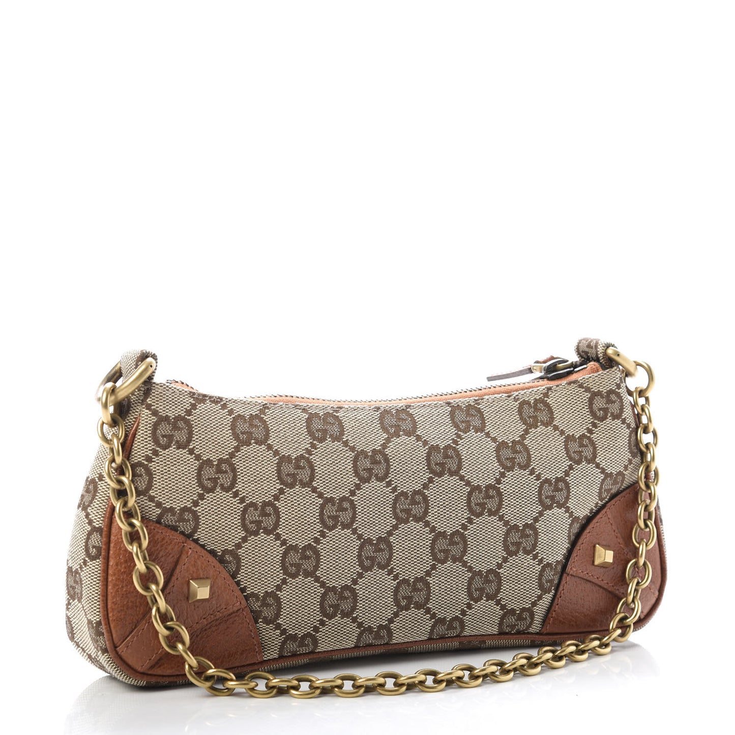 Monogram Horsebit Nail Chain Pochette Orange