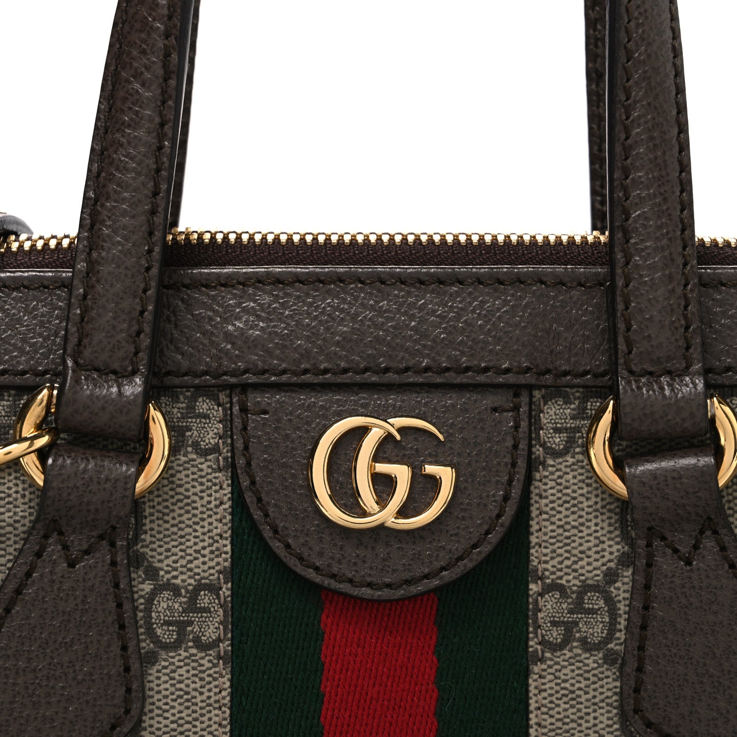 Gucci GG Supreme Monogram Small Ophidia Tote Bag Brown 8 of 10
