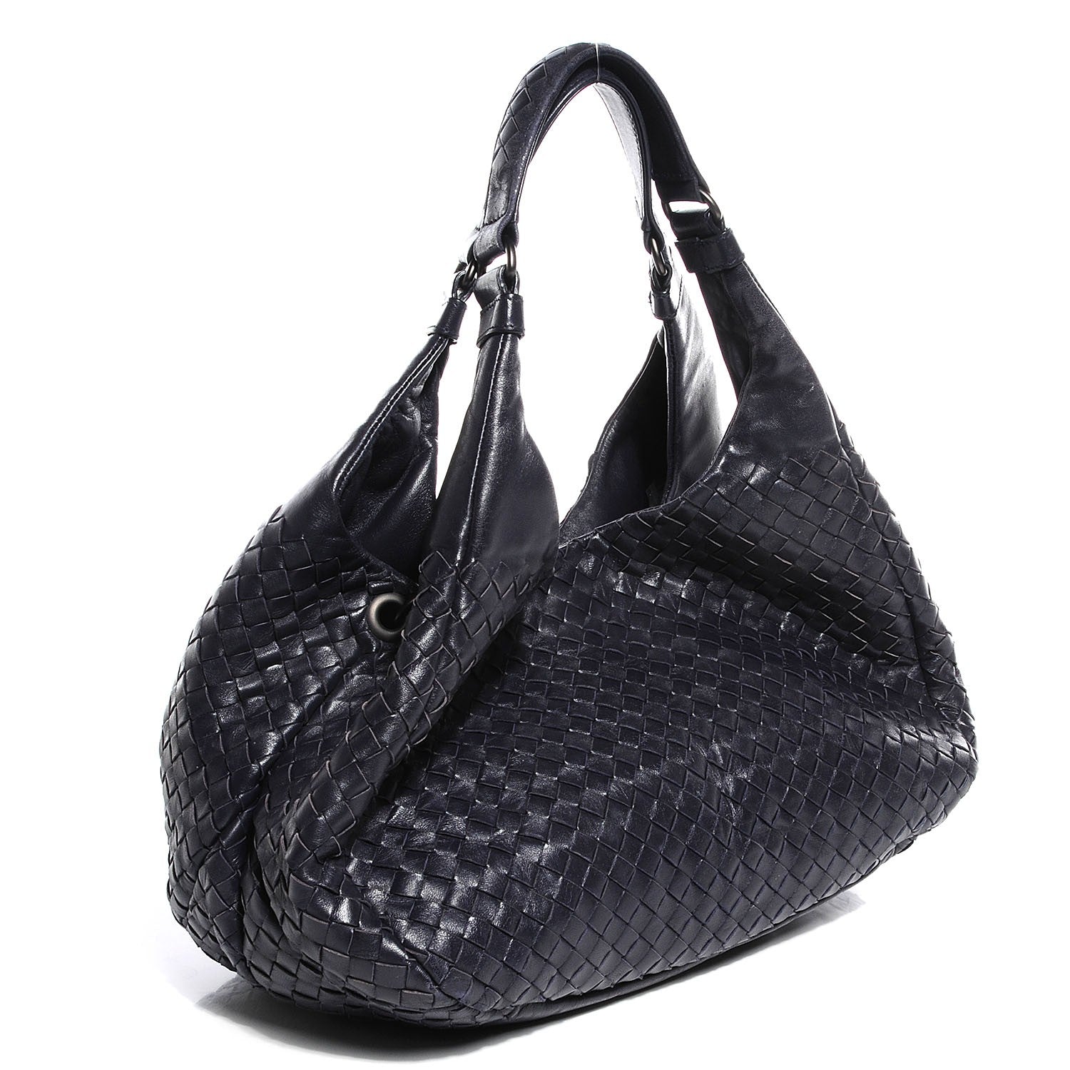 Bottega Veneta Nappa Intrecciato Medium Campana Hobo Ink 3 of 7
