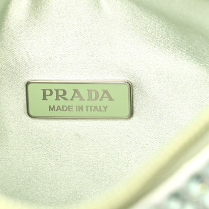 Prada Satin Crystal Mini Re-Edition 2000 Bag Acqua 6 of 9
