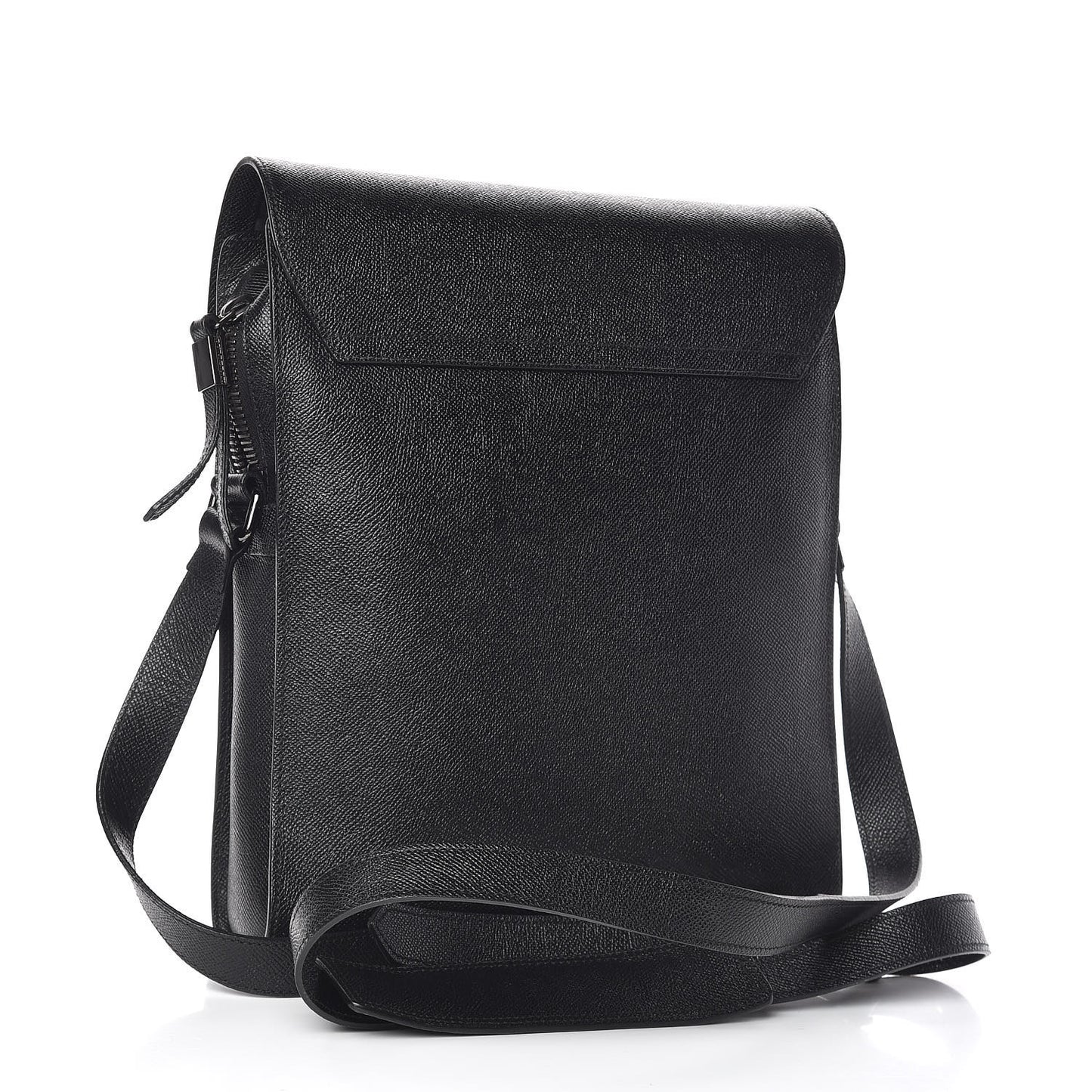 Calfskin Messenger Bag Black