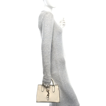 Gucci Pebbled Calfskin Small Jackie Tote New Ivoire 2 of 12
