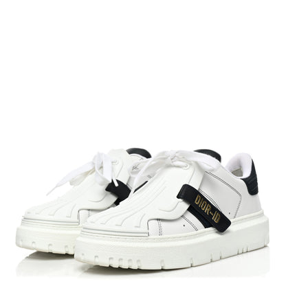 Christian Dior Calfskin Bi-Color Dior-ID Platform Sneakers 37 White Deep Blue 3 of 10