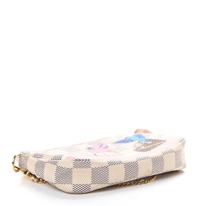 Louis Vuitton Damier Azur 2018 Christmas Animation Mini Pochette Accessories 3 of 6