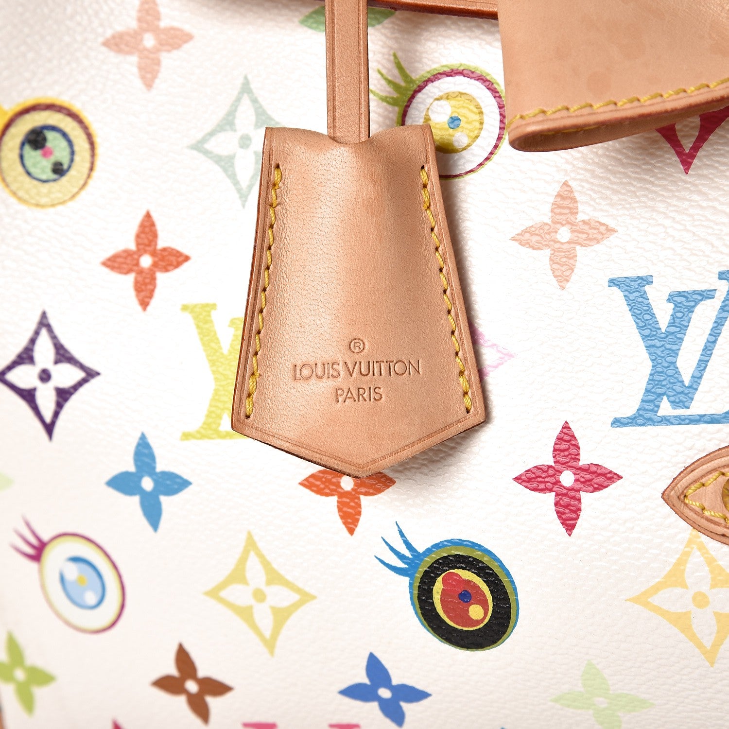 Louis Vuitton Monogram Multicolor Murakami Eye Love You White 16 of 18