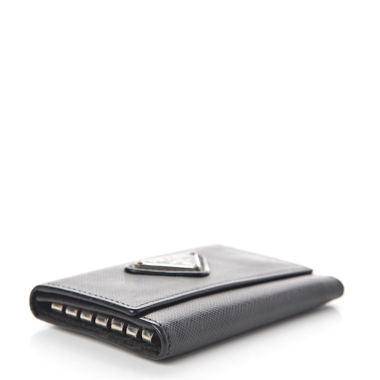 Saffiano 6 Key Holder Black