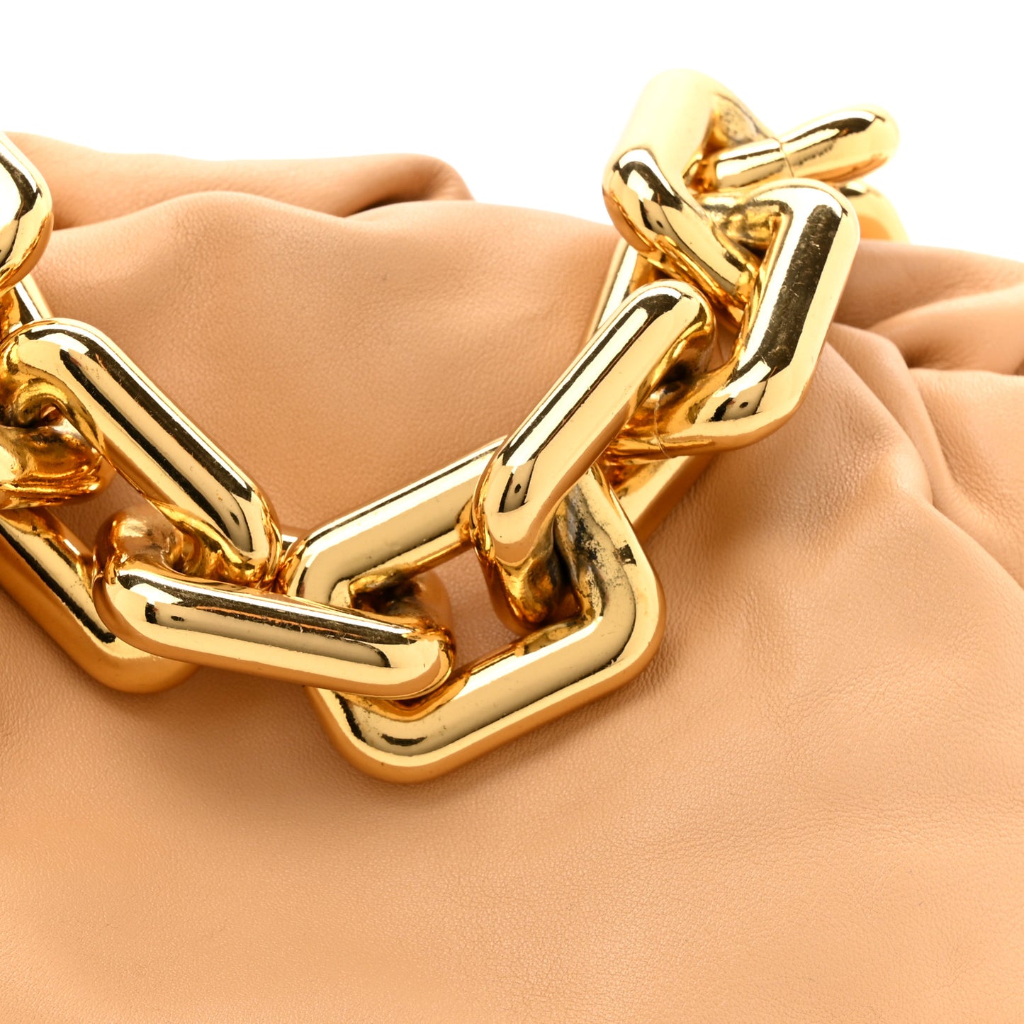 Calfskin The Pouch Chain Almond