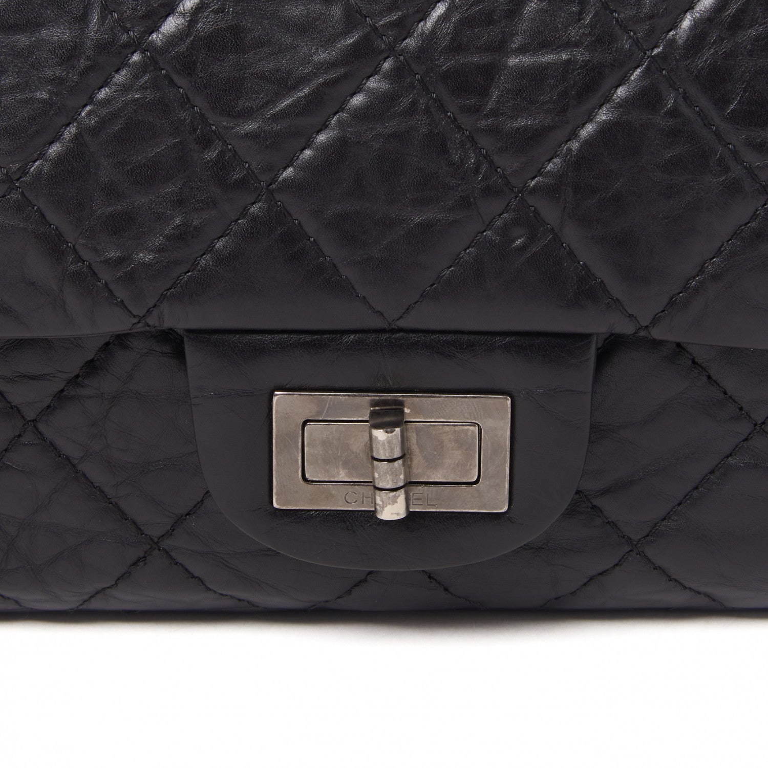 Chanel Aged Calfskin Quilted 2.55 Reissue 227 Flap Black 7 of 10