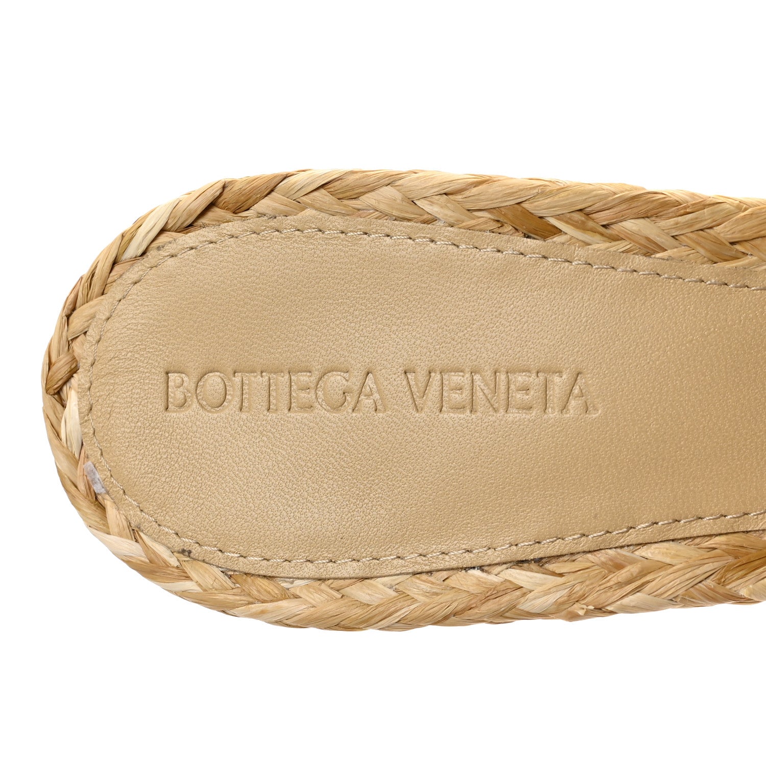Bottega Veneta Raffia Twisted Intrecciato Stretch Mule Sandals 41.5 Macadamia 14 of 16