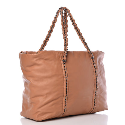 Chanel Smooth Calfskin Luxe Ligne Tote Dark Beige 3 of 18