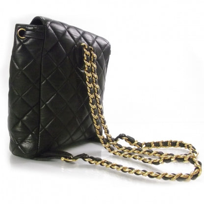 Chanel Lambskin Quilted Backpack Black 3 of 11