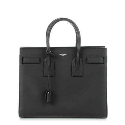 Saint Laurent Grained Calfskin Small Sac De Jour Marine 1 of 7