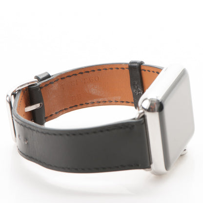 Hermes Veau Swift 38mm Apple Watch Single Tour Black 7 of 10