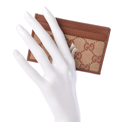 Gucci X MLB GG Monogram NY Yankees Card Holder Beige Ruggine Ivory 2 of 7