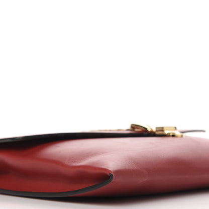 Gucci Calfskin Maxi Sylvie Clutch Red 6 of 12