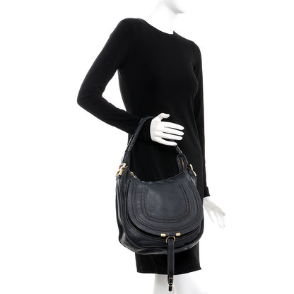 Chloe Calfskin Medium Marcie Hobo Navy 2 of 12