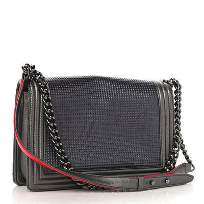 Chanel Lambskin Embossed New Medium Boy Cube Flap Grey 3 of 14