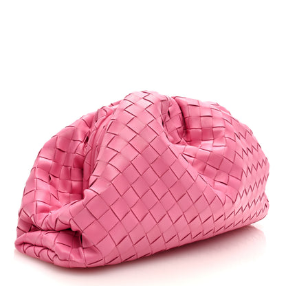 Bottega Veneta Nappa Maxi Intrecciato The Pouch Oversized Clutch Pink 3 of 9