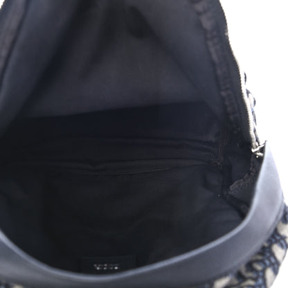 Christian Dior Oblique Calfskin Rider Backpack Beige Black 4 of 4
