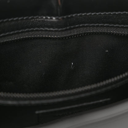 Saint Laurent Patent Le 5 A 7 Monochrome Hobo Black 11 of 12