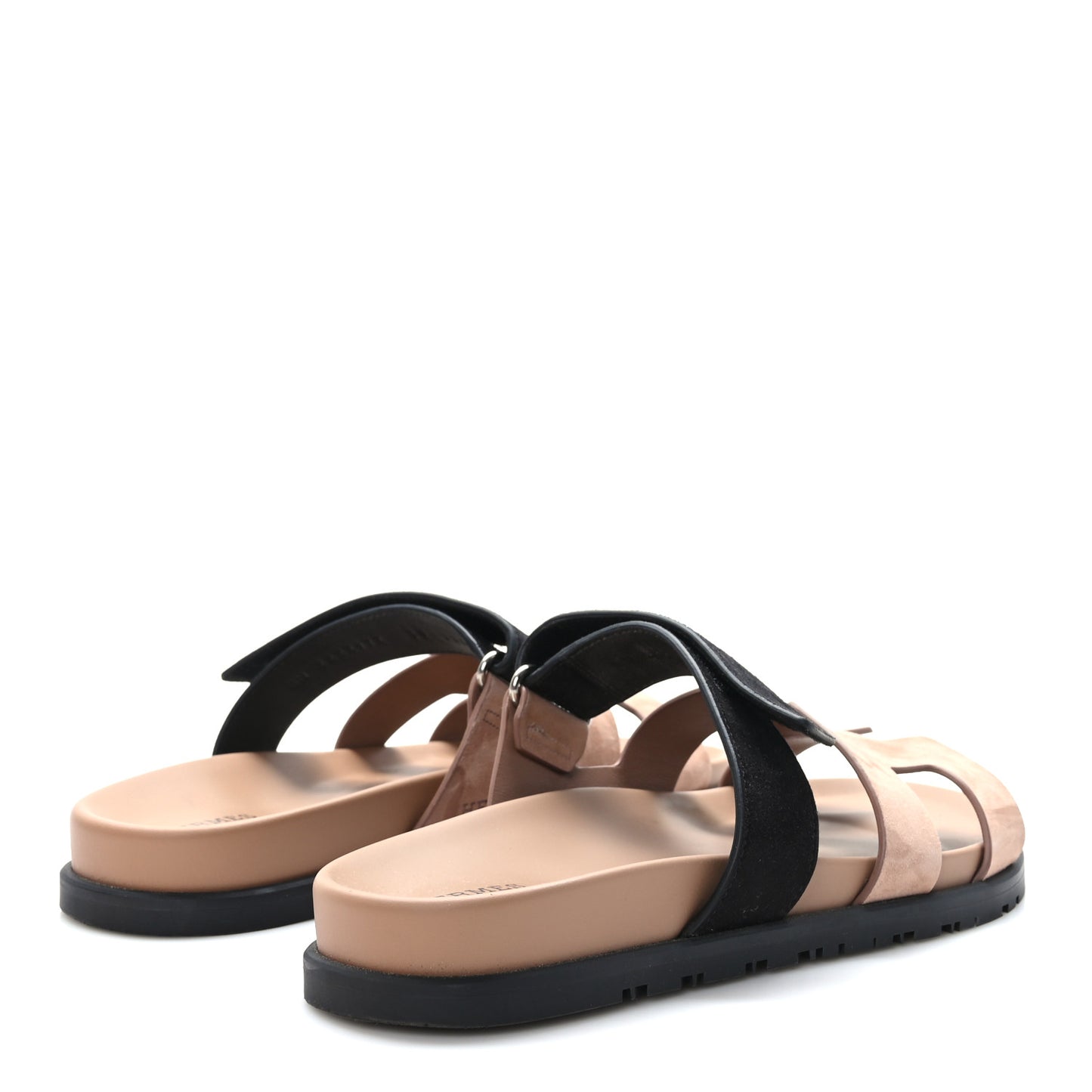 Suede Goatskin Womens Chypre Sandals 39 Rose Perle Black