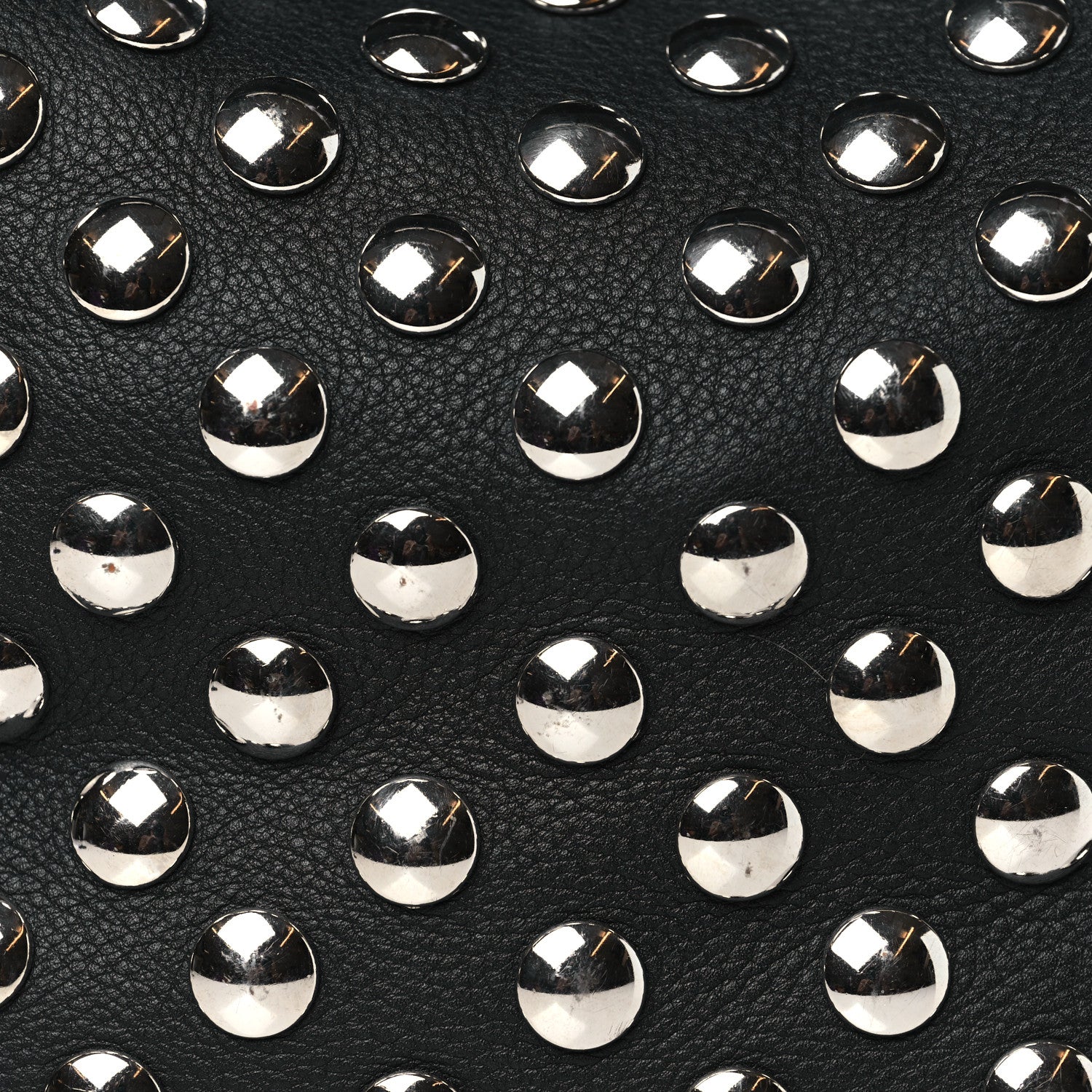 Khaite Pebbled Sport Calfskin Studded Elena Black 8 of 16