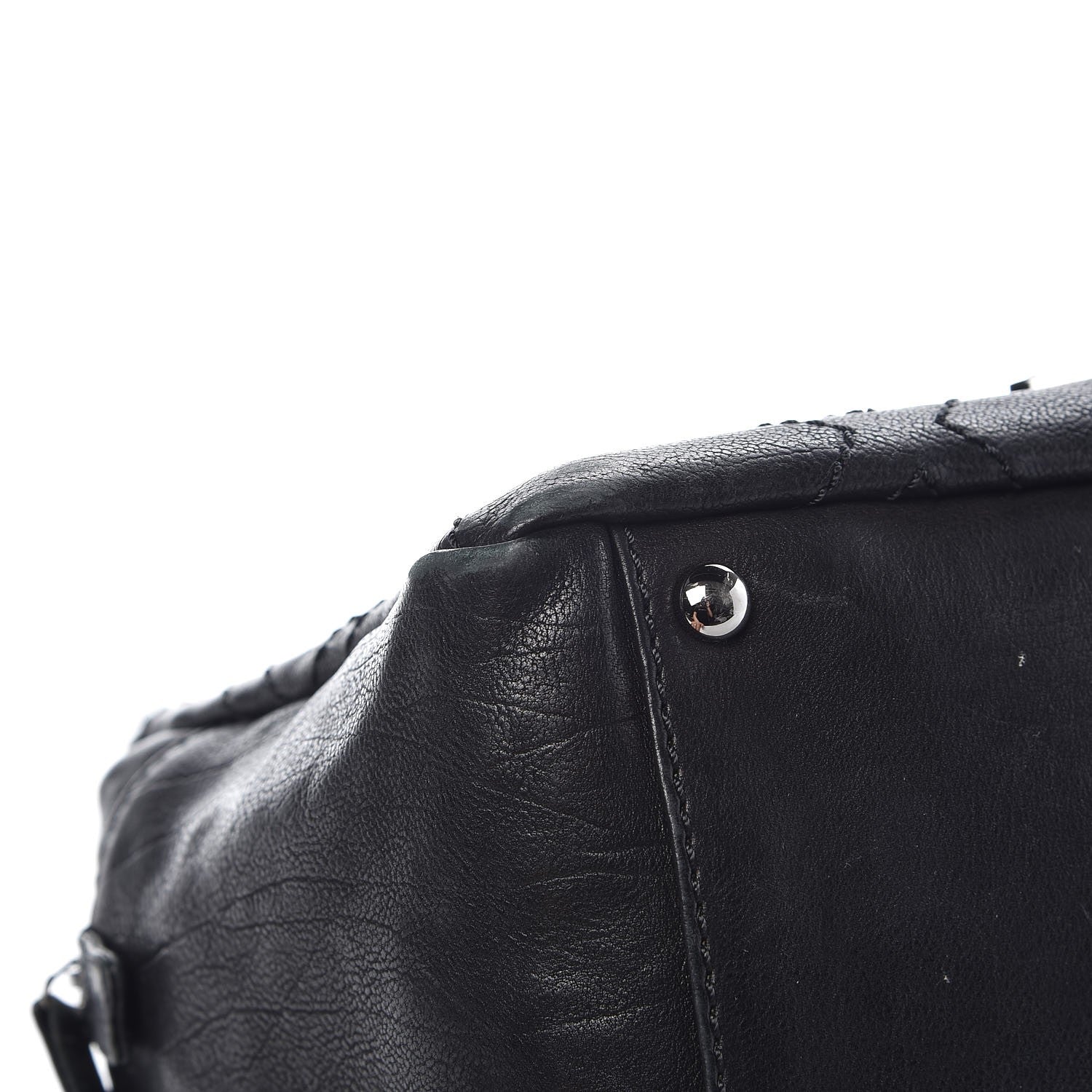 Chanel Calfskin Small Diamond Stitch Tote Black 9 of 10