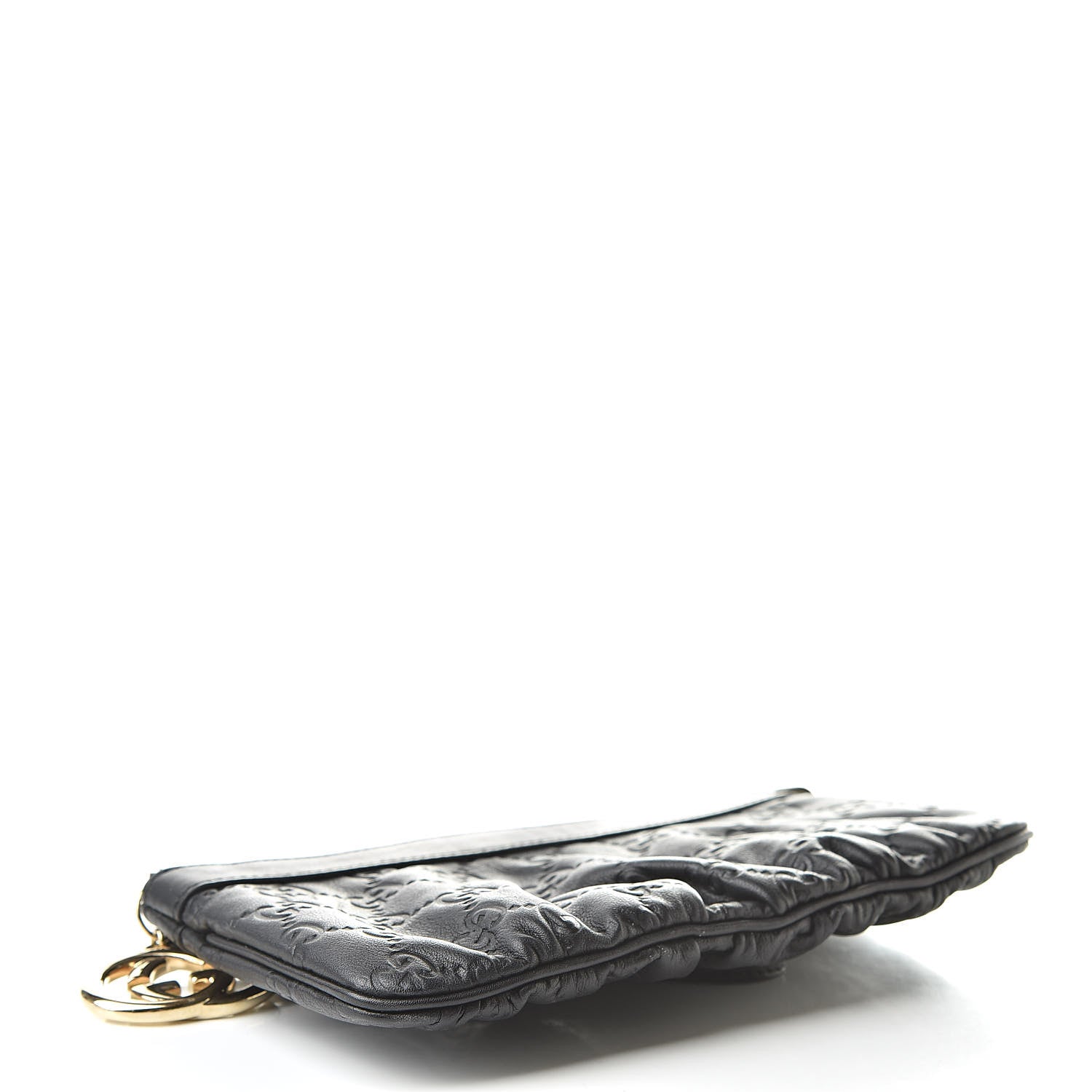 Gucci Guccissima Signature New Britt Wristlet Black 4 of 9