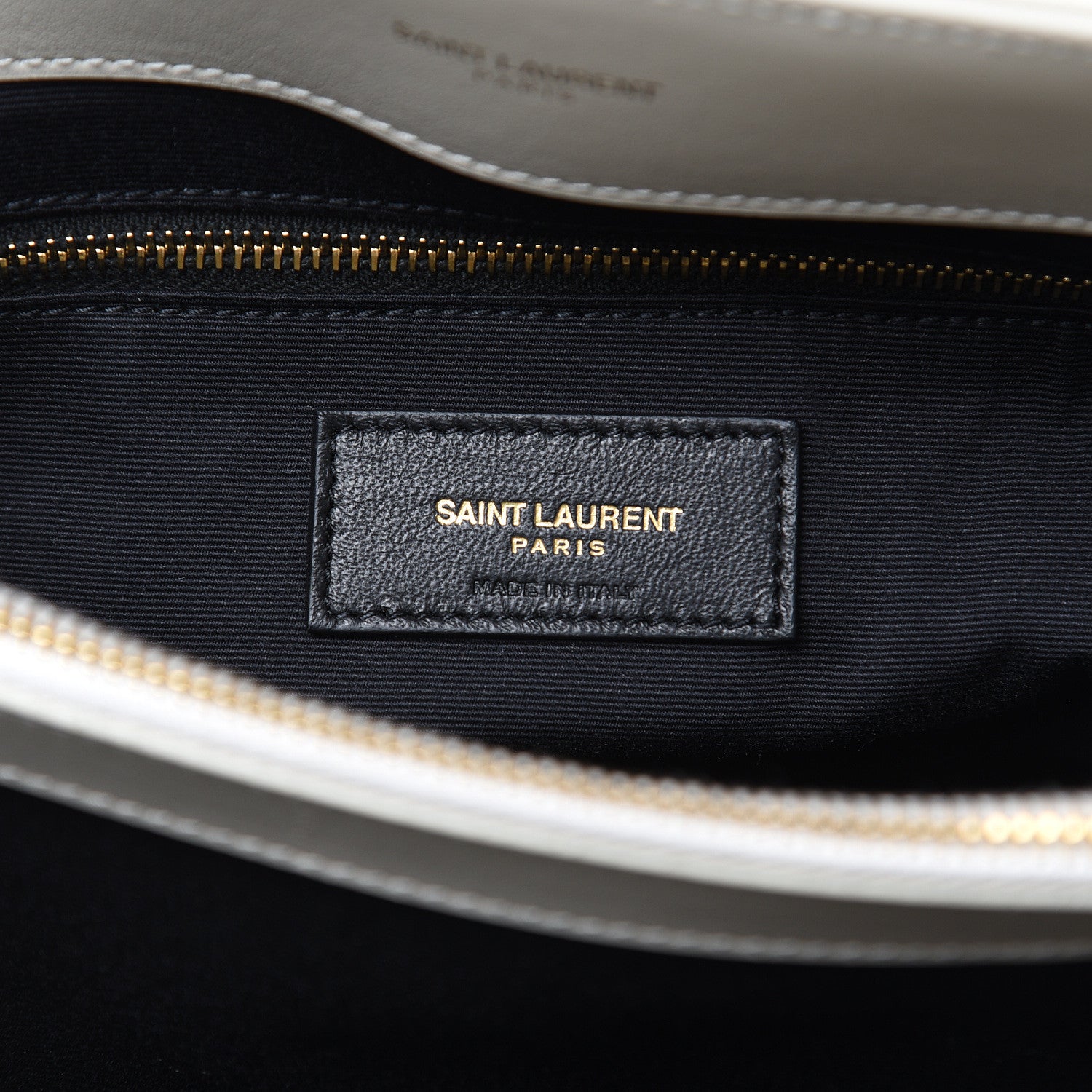 Saint Laurent Calfskin Y Quilted Monogram Medium Loulou Chain Satchel Crema Soft 7 of 10