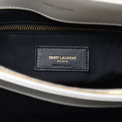 Saint Laurent Calfskin Y Quilted Monogram Medium Loulou Chain Satchel Crema Soft 7 of 10